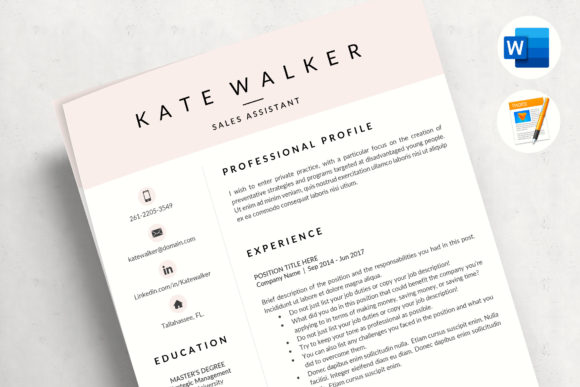 Download Professional Resume Template - 3 Page Resume Template CV - Premium Resources